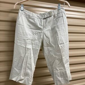 LOFT Cream Capri Pants